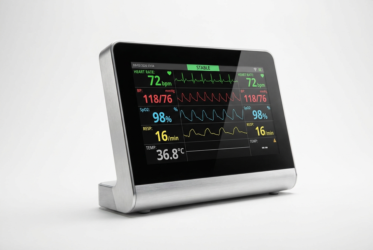 Patient monitor for home ICU setup