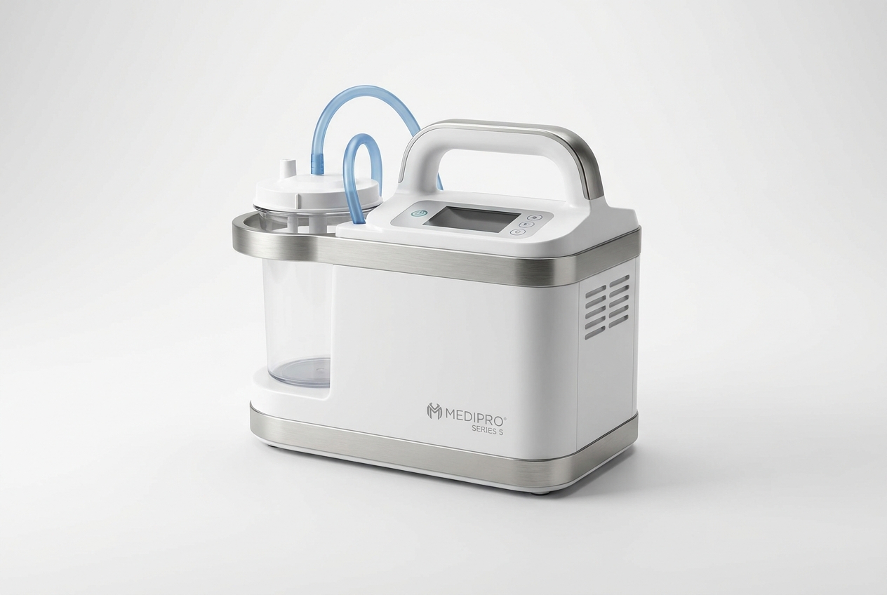 Suction machine for home nursing care